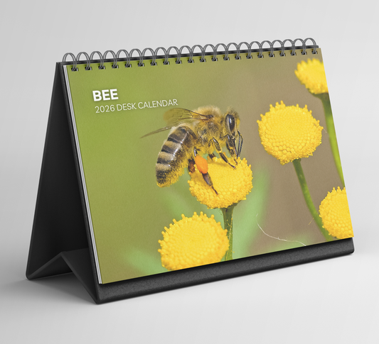 Bee Desk Calendar 2026-2027