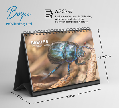 Beetles Desk Calendar 2026-2027