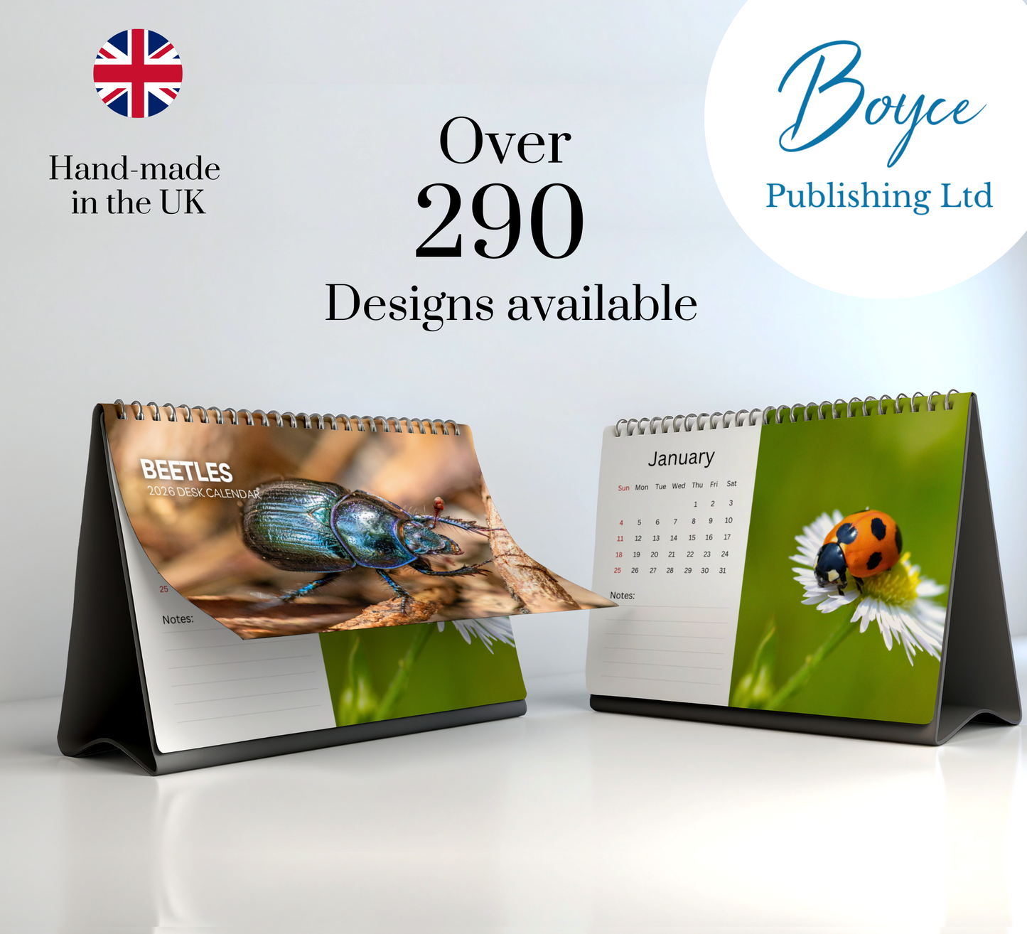 Beetles Desk Calendar 2026-2027