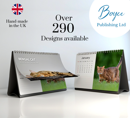 Bengal Cat Desk Calendar 2026-2027