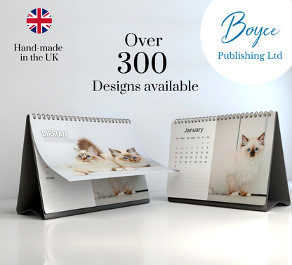 Birman Cat Desk Calendar 2027-2028