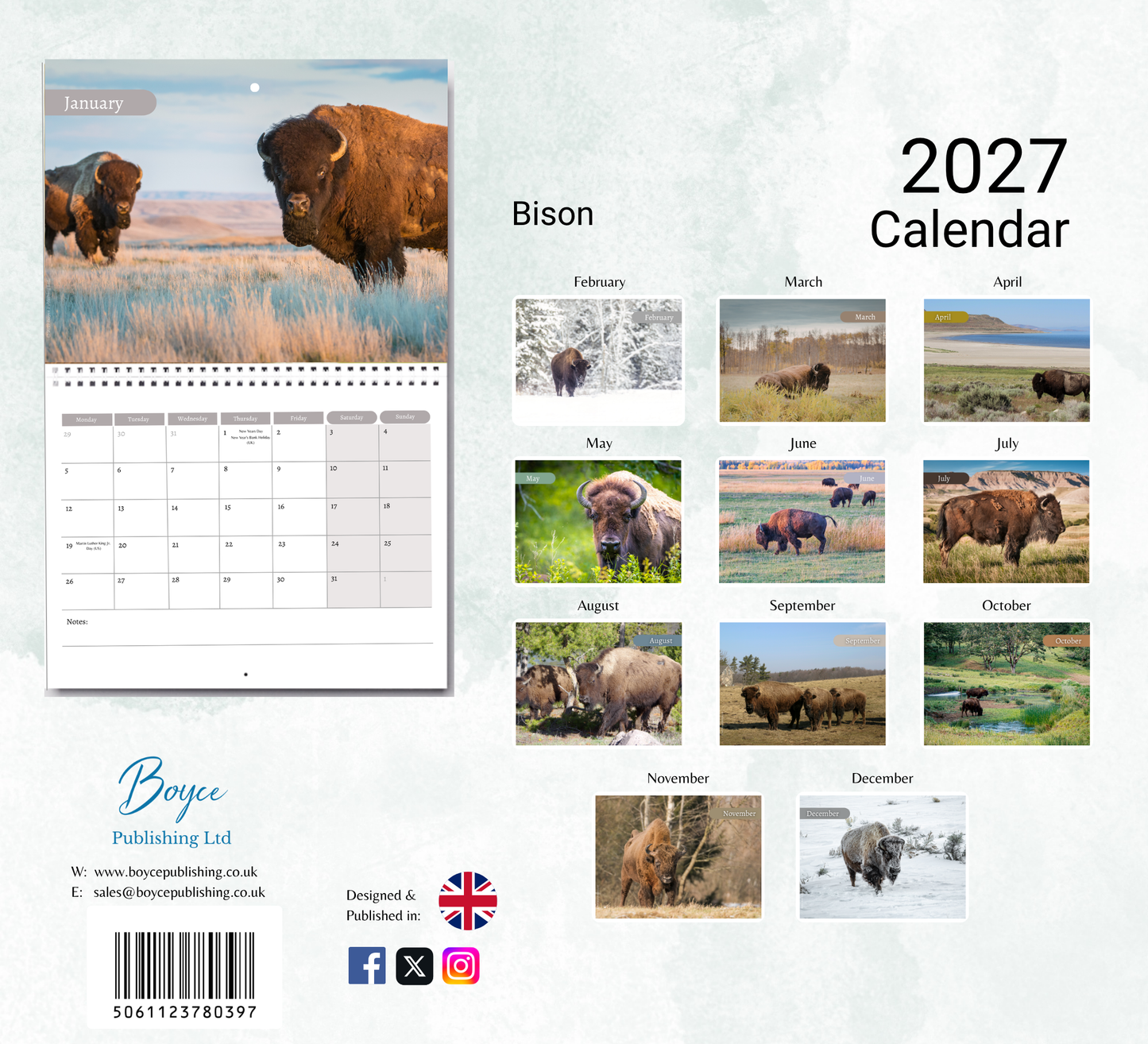 Bison Calendar 2027