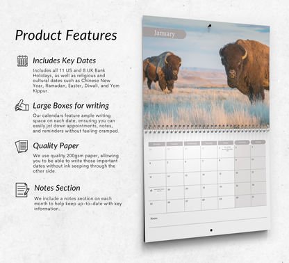 Bison Calendar 2027