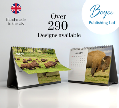 Bison Desk Calendar 2026-2027