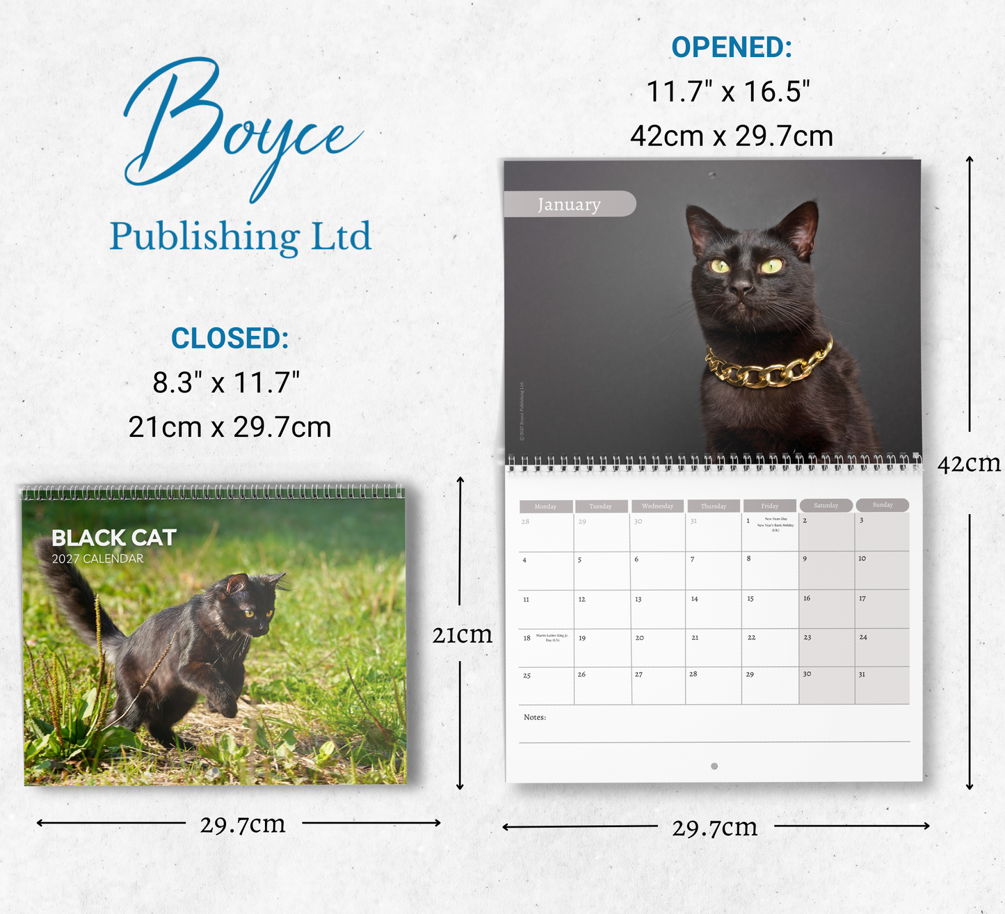 Black Cat Calendar 2027
