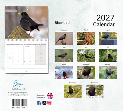 Blackbird Calendar 2027
