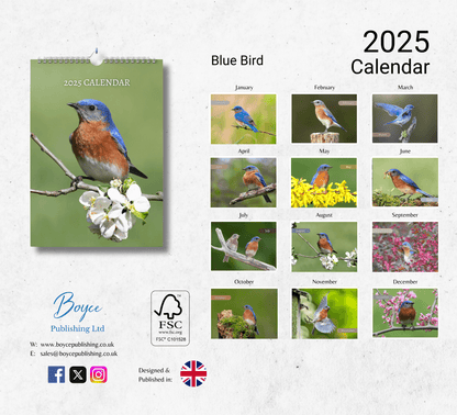 Bluebird Calendar 2025