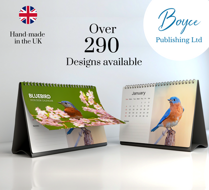 Bluebird Desk Calendar 2026-2027