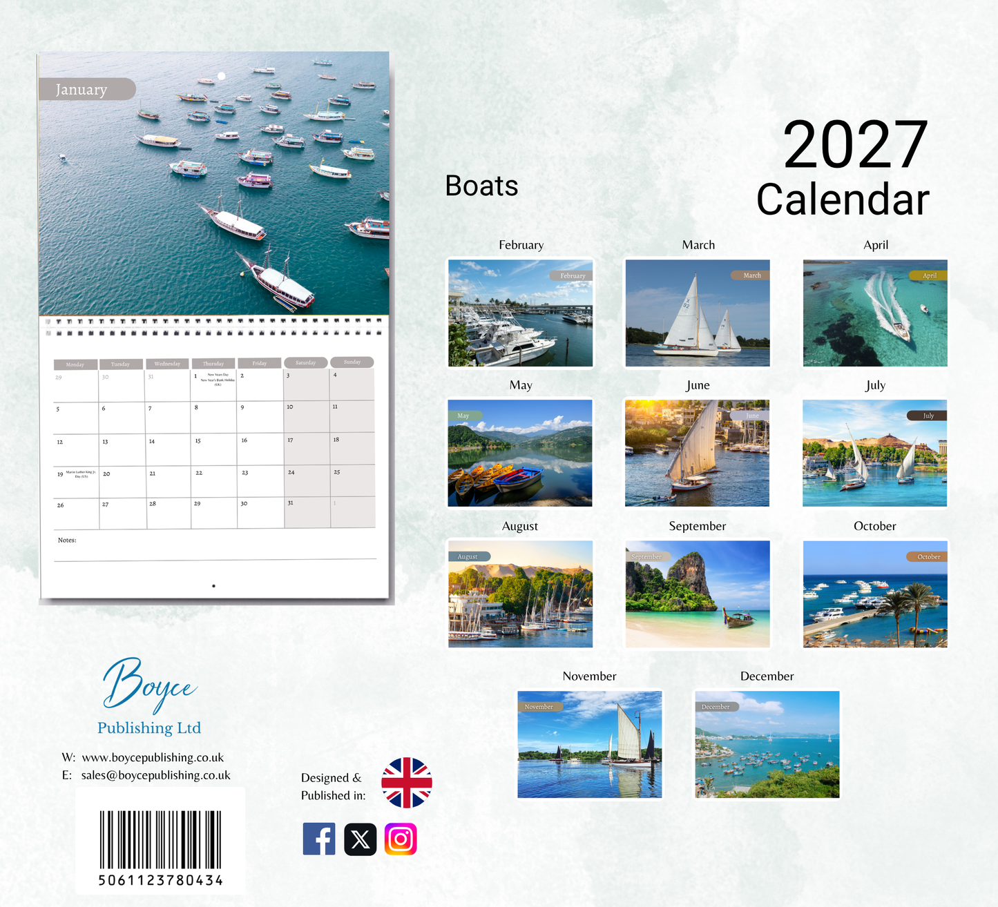 Boats Calendar 2027