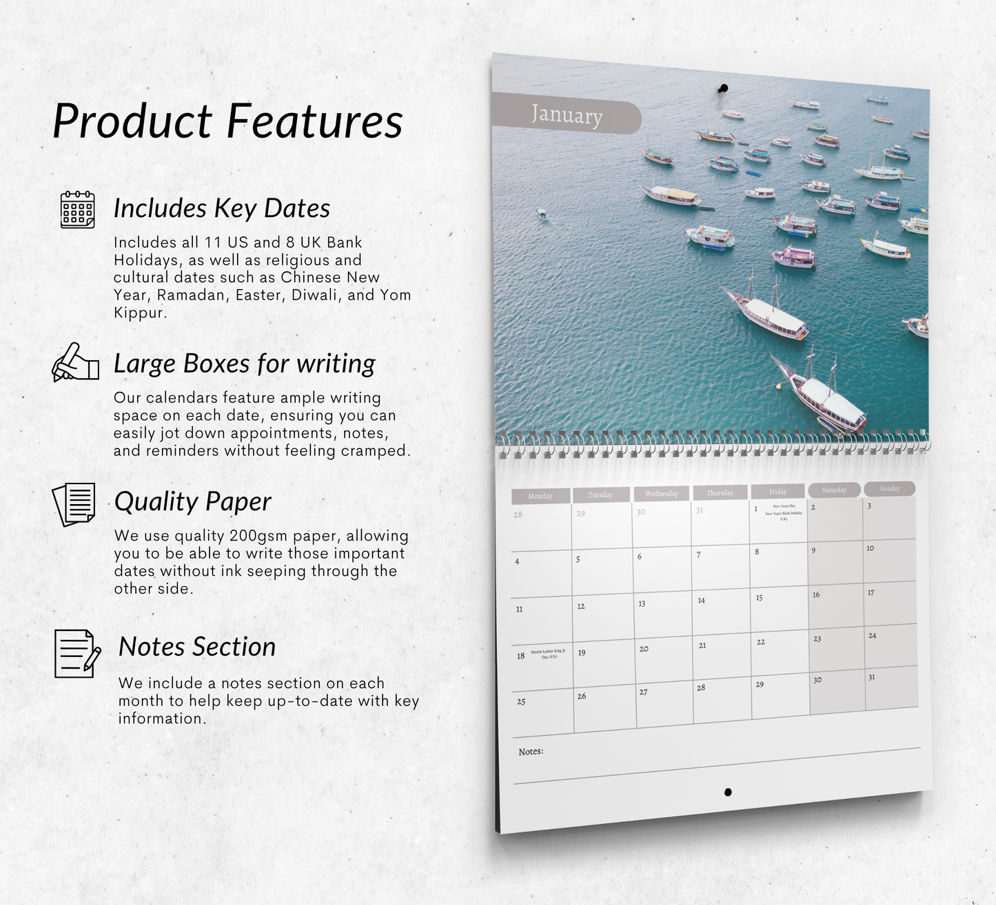 Boats Calendar 2027