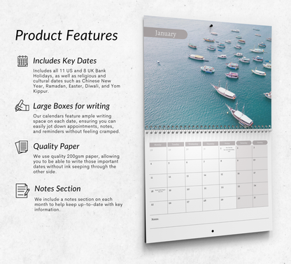 Boats Calendar 2027