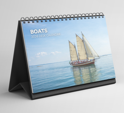 Boats Desk Calendar 2026-2027