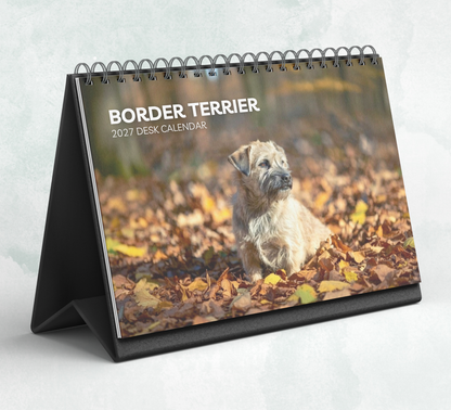 Border Terrier Desk Calendar 2027-2028