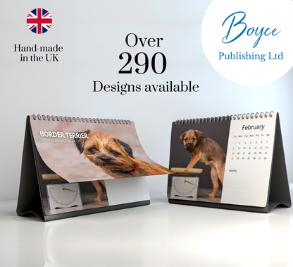Border Terrier Desk Calendar 2026-2027