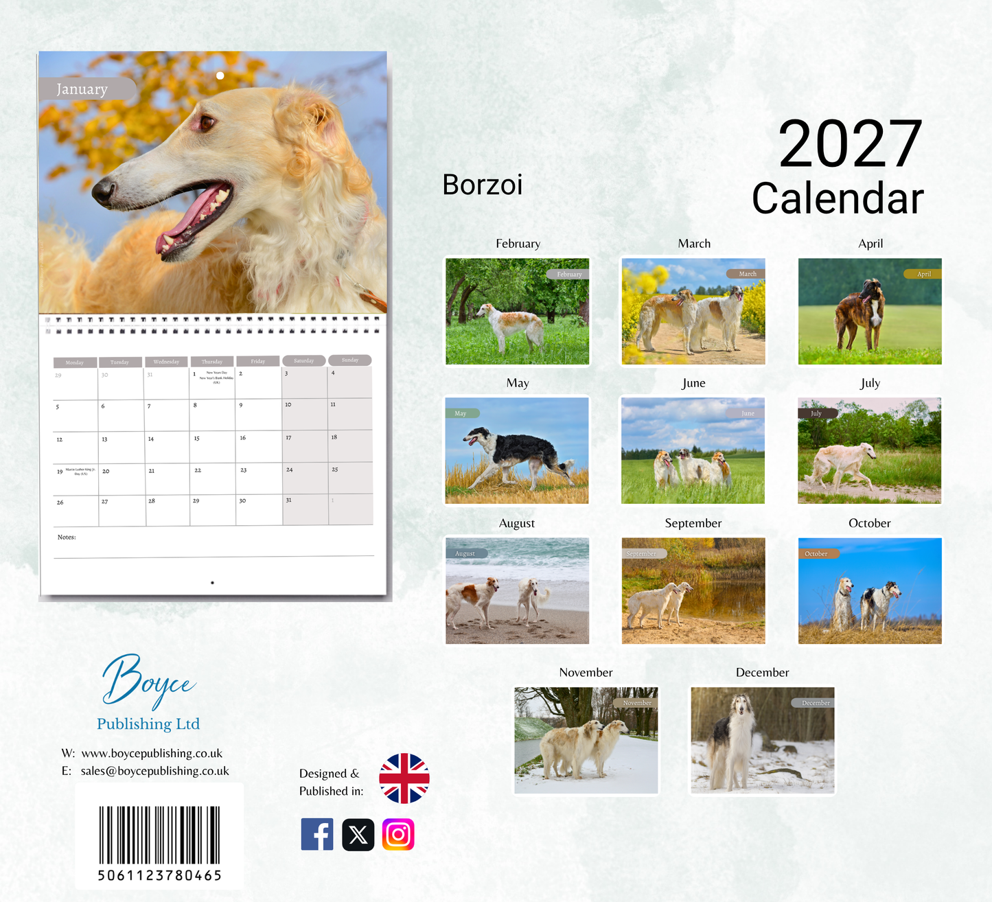 Borzoi Calendar 2027