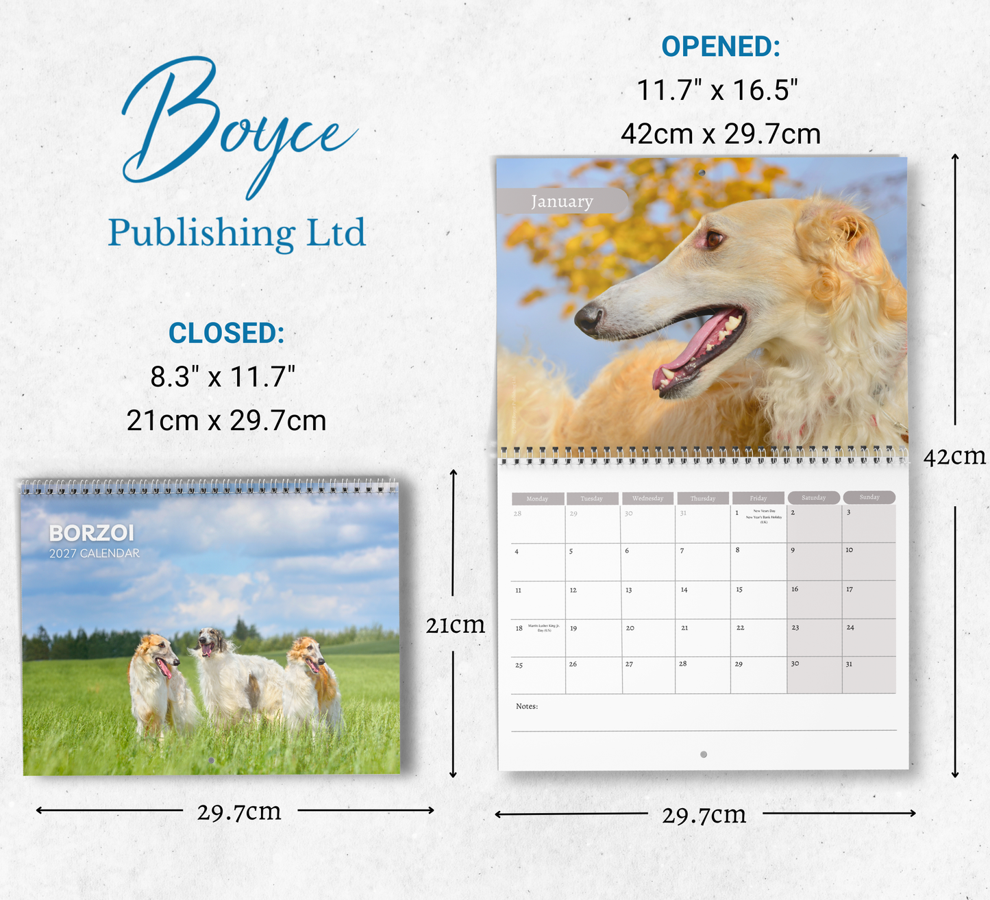 Borzoi Calendar 2027