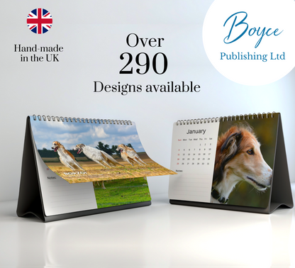 Borzoi Desk Calendar 2026-2027