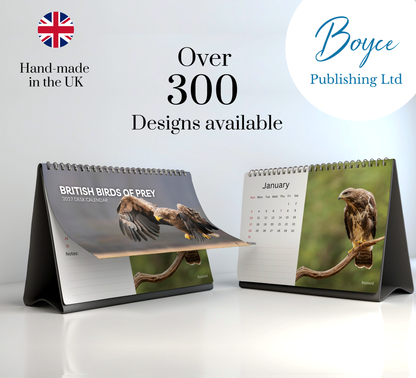 British Birds of Prey Desk Calendar 2027-2028