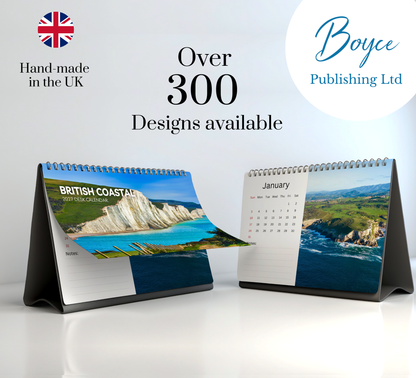 British Coastal Desk Calendar 2027-2028