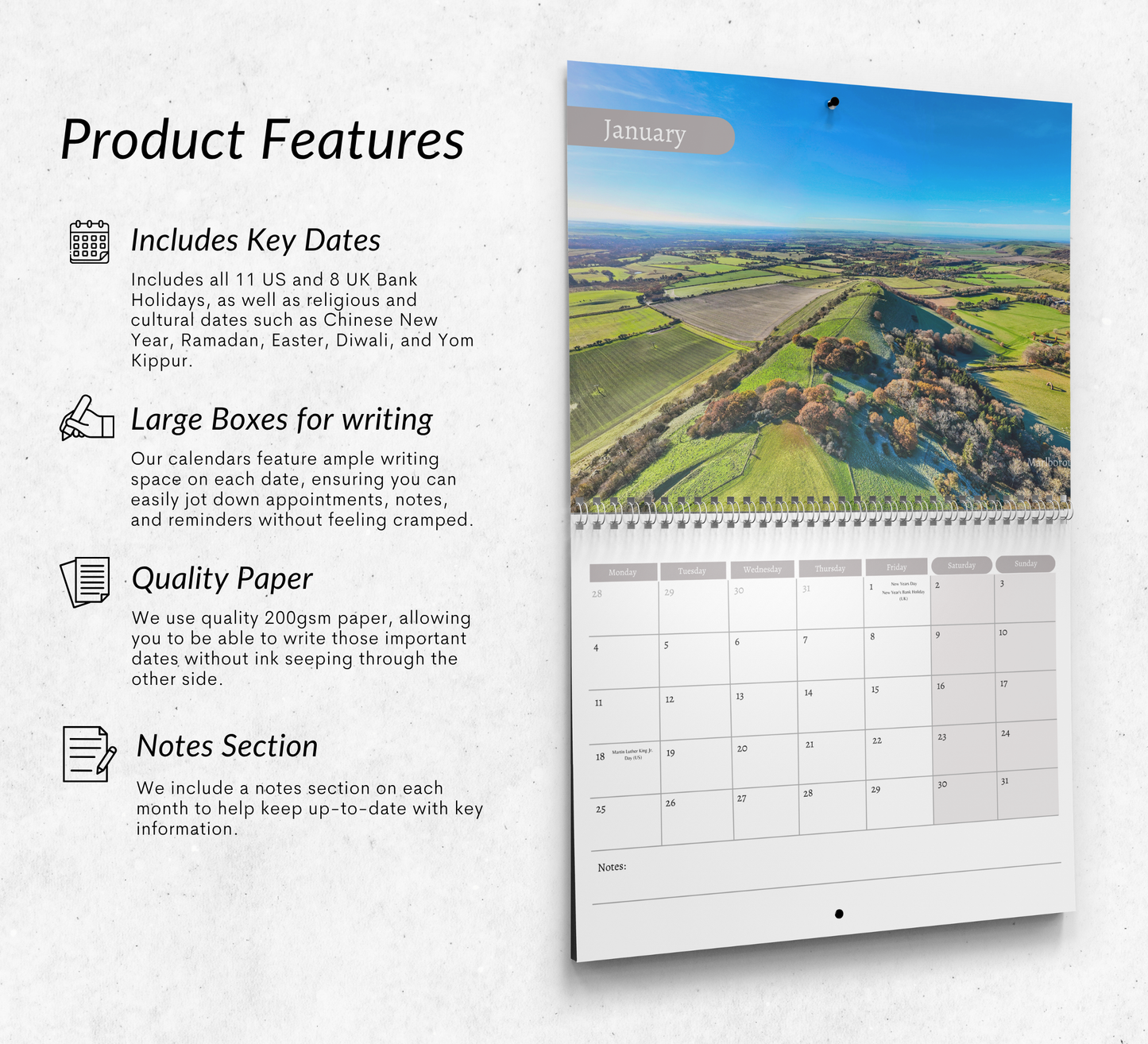 British Countryside Calendar 2027