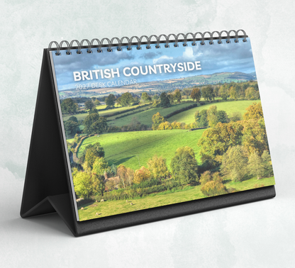 British Countryside Desk Calendar 2027-2028