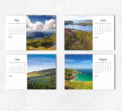 British Countryside Desk Calendar 2027-2028