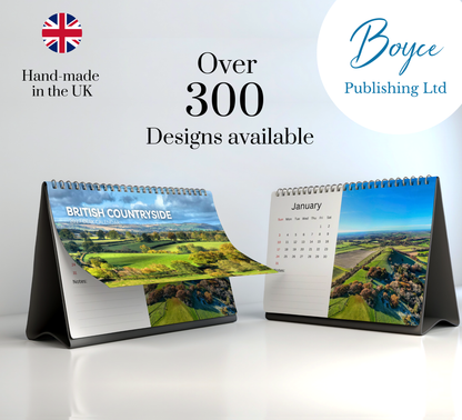 British Countryside Desk Calendar 2027-2028