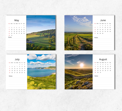 British Landscapes Desk Calendar 2027-2028