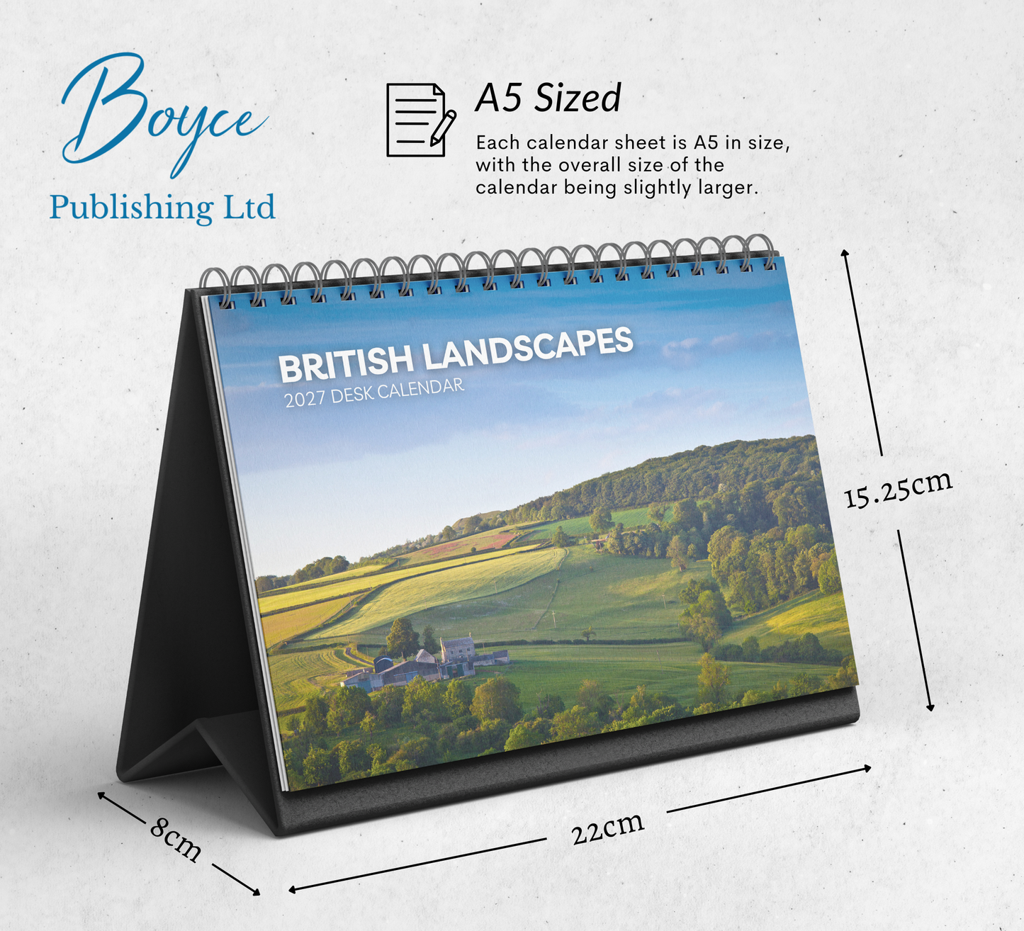 British Landscapes Desk Calendar 2027-2028