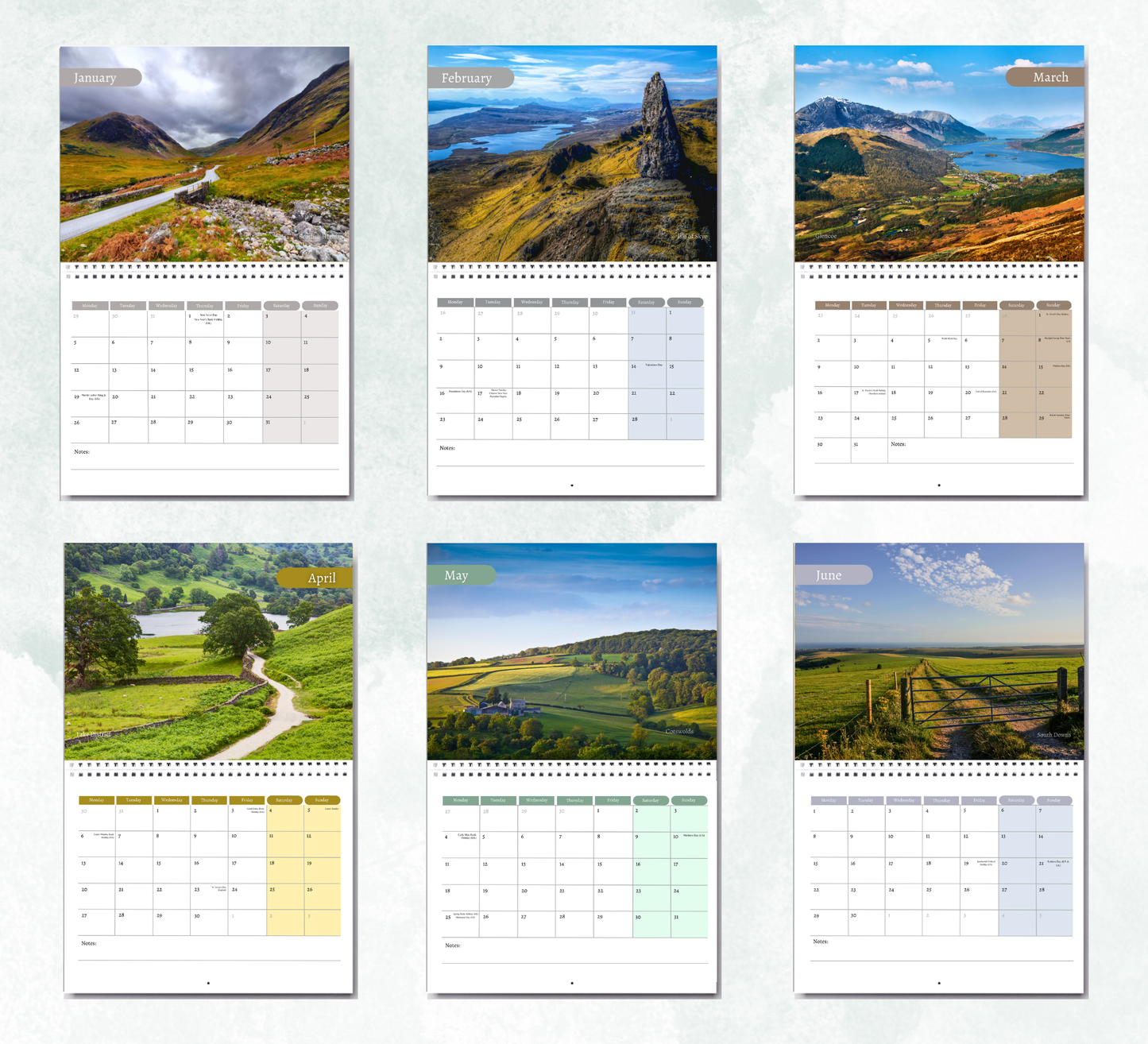 British Landscapes Calendar 2027