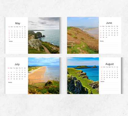 British Coastal Desk Calendar 2026-2027