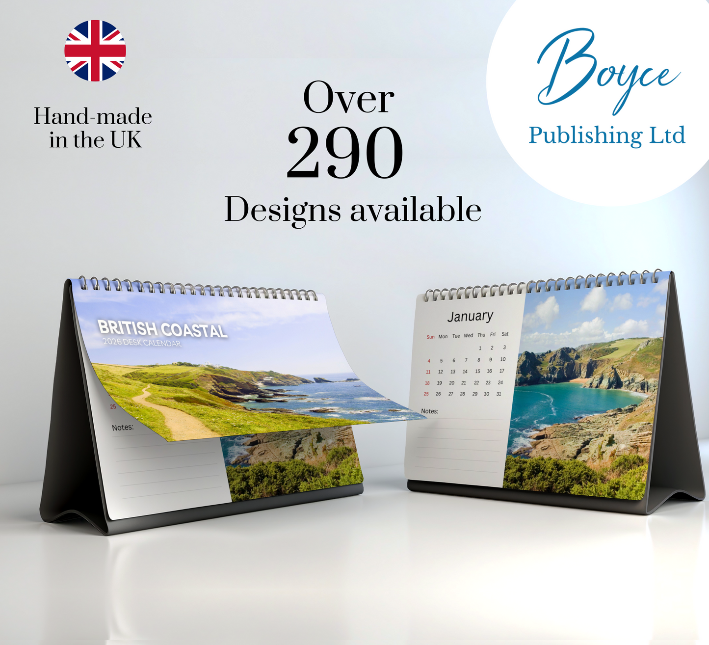 British Coastal Desk Calendar 2026-2027