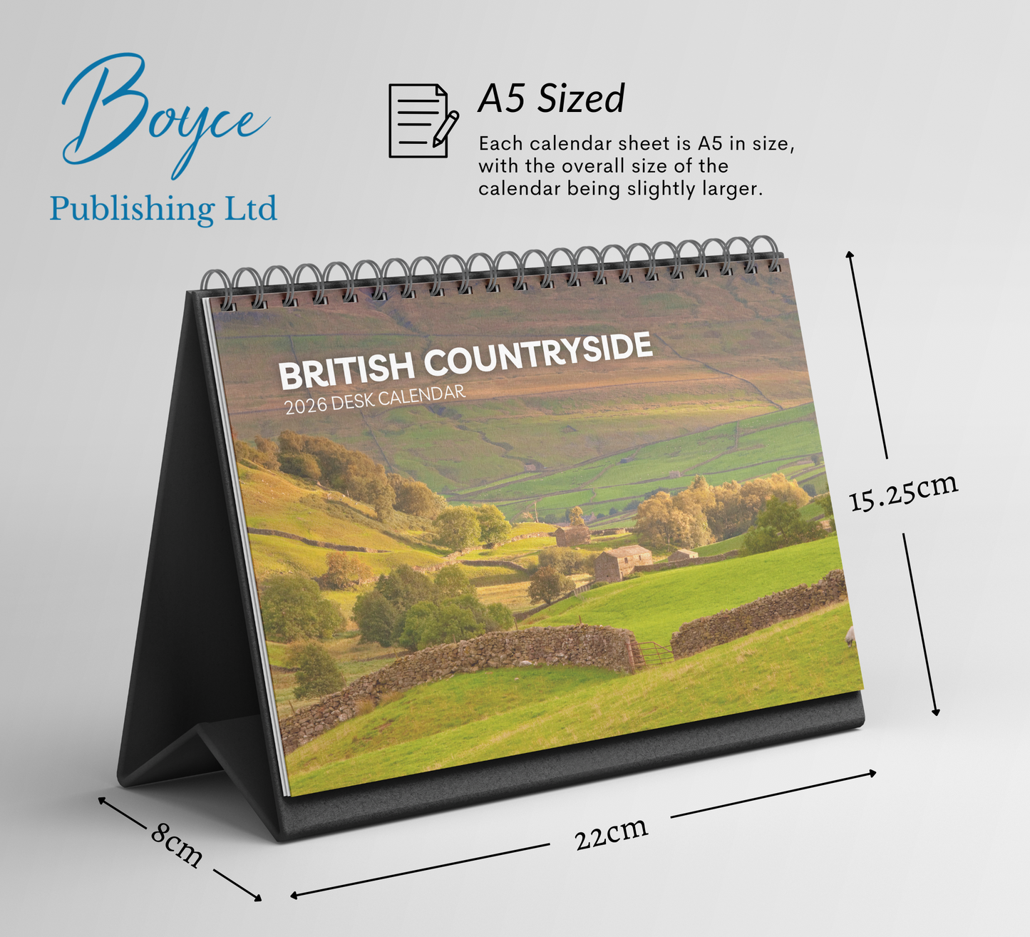 British Countryside Desk Calendar 2026-2027