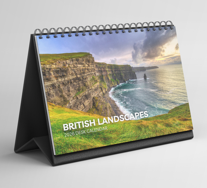 British Landscapes Desk Calendar 2026-2027