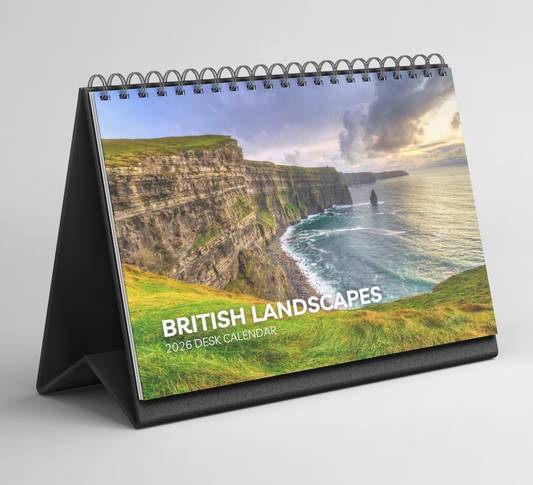 British Landscapes Desk Calendar 2026-2027