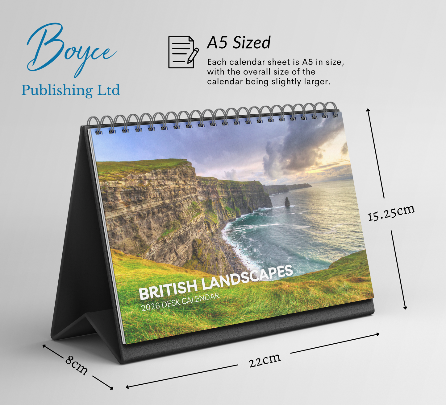 British Landscapes Desk Calendar 2026-2027