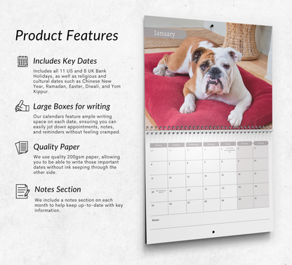 Bulldog Calendar 2027