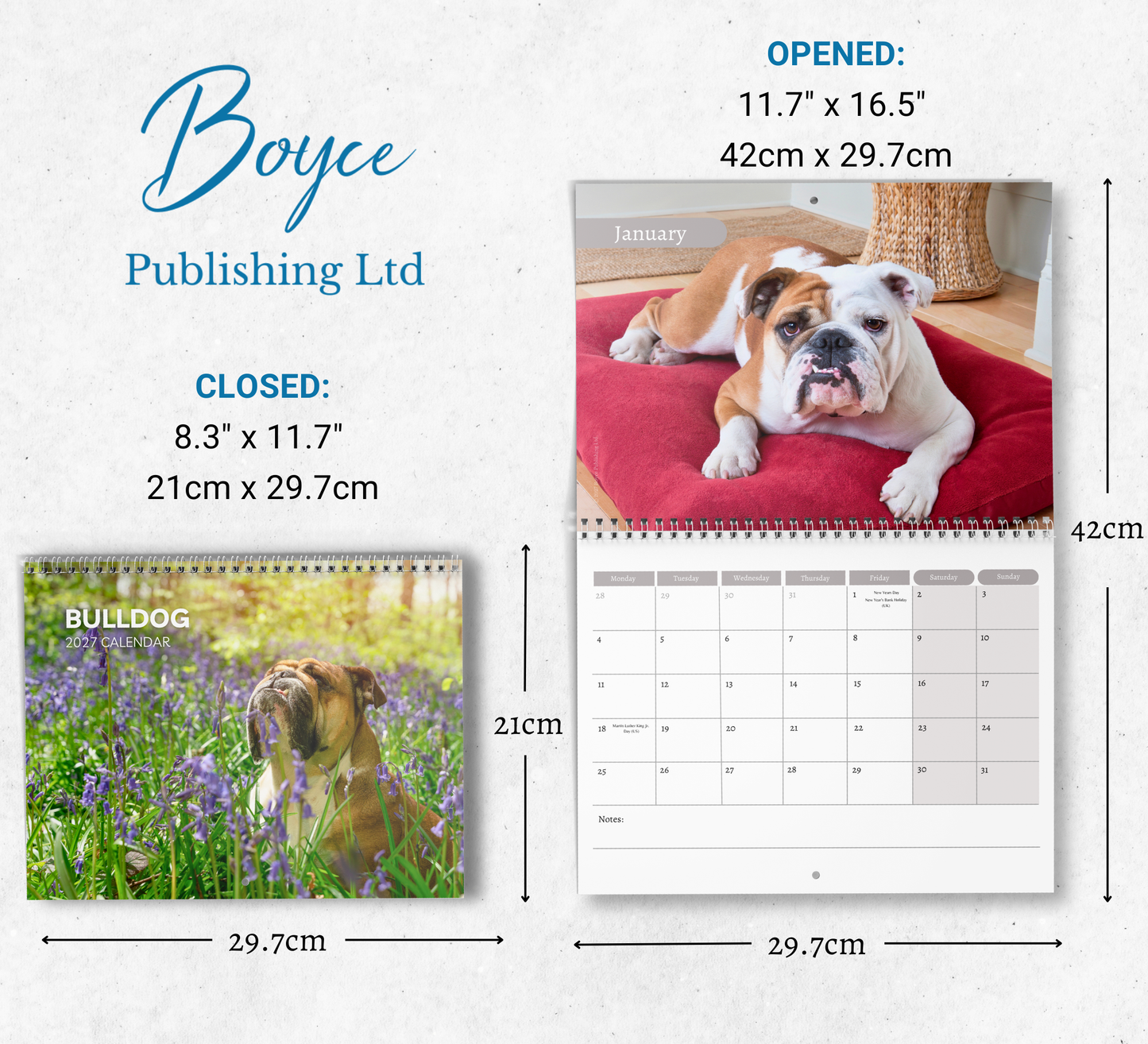 Bulldog Calendar 2027