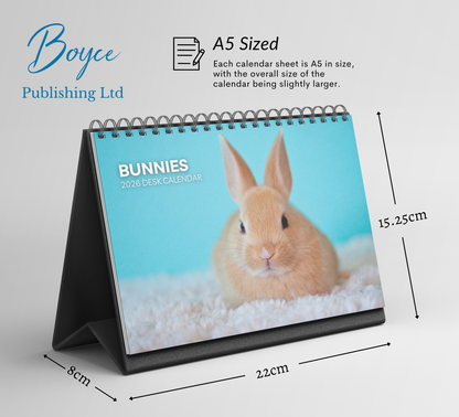 Bunnies Desk Calendar 2026-2027