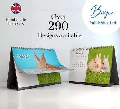 Bunnies Desk Calendar 2026-2027
