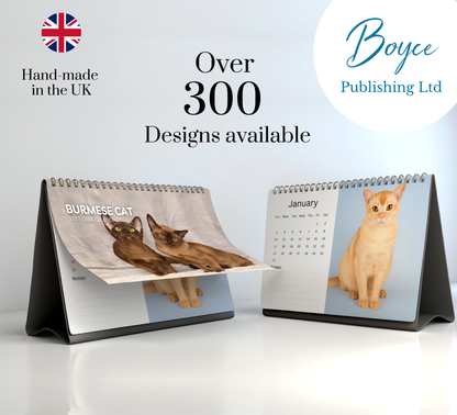 Burmese Cat Desk Calendar 2027-2028