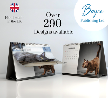Burmese Cat Desk Calendar 2026-2027