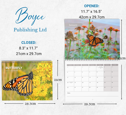 Butterfly Calendar 2027