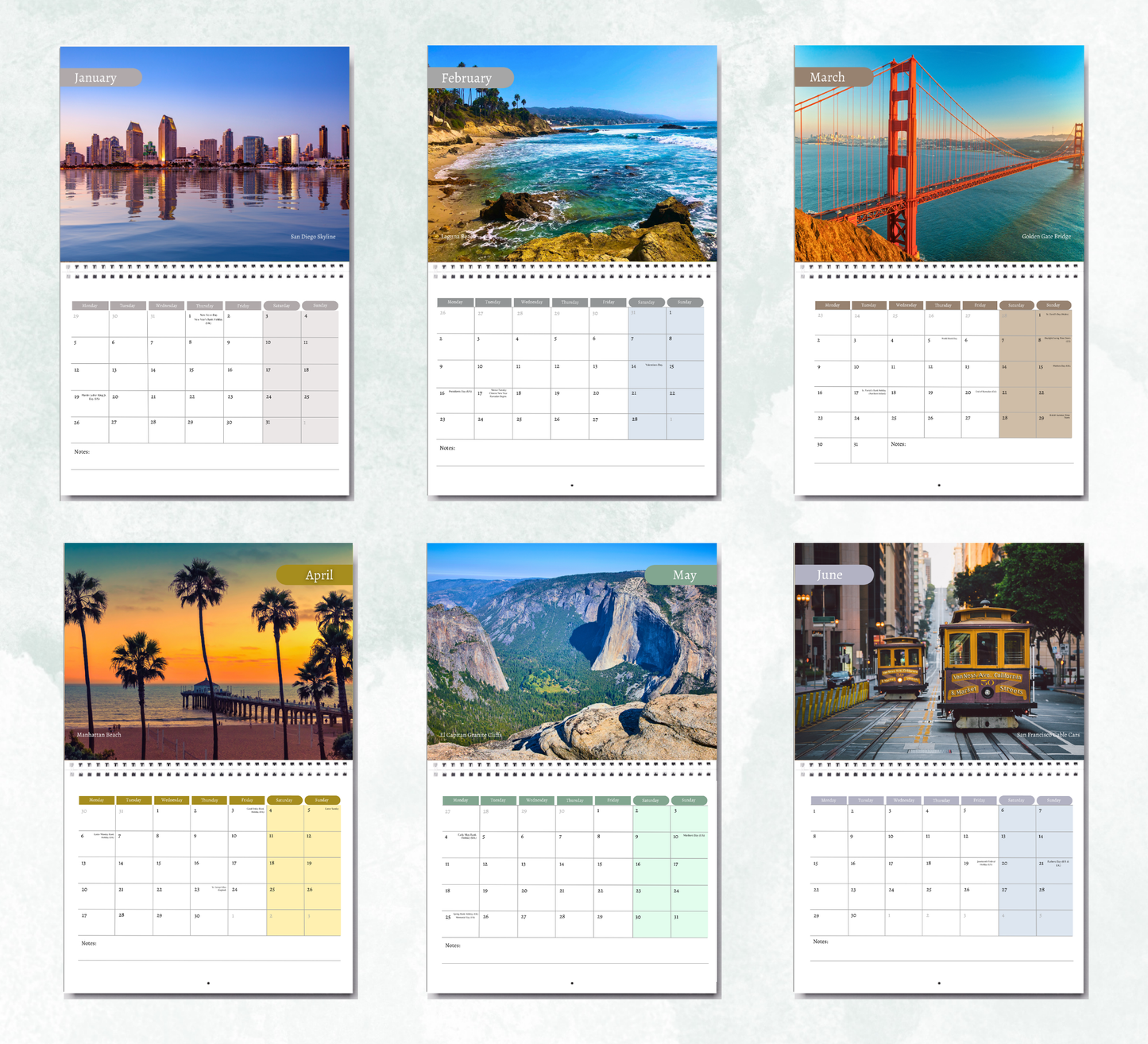 California Calendar 2027