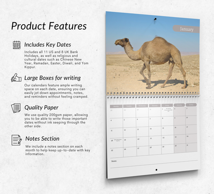 Camel Calendar 2027