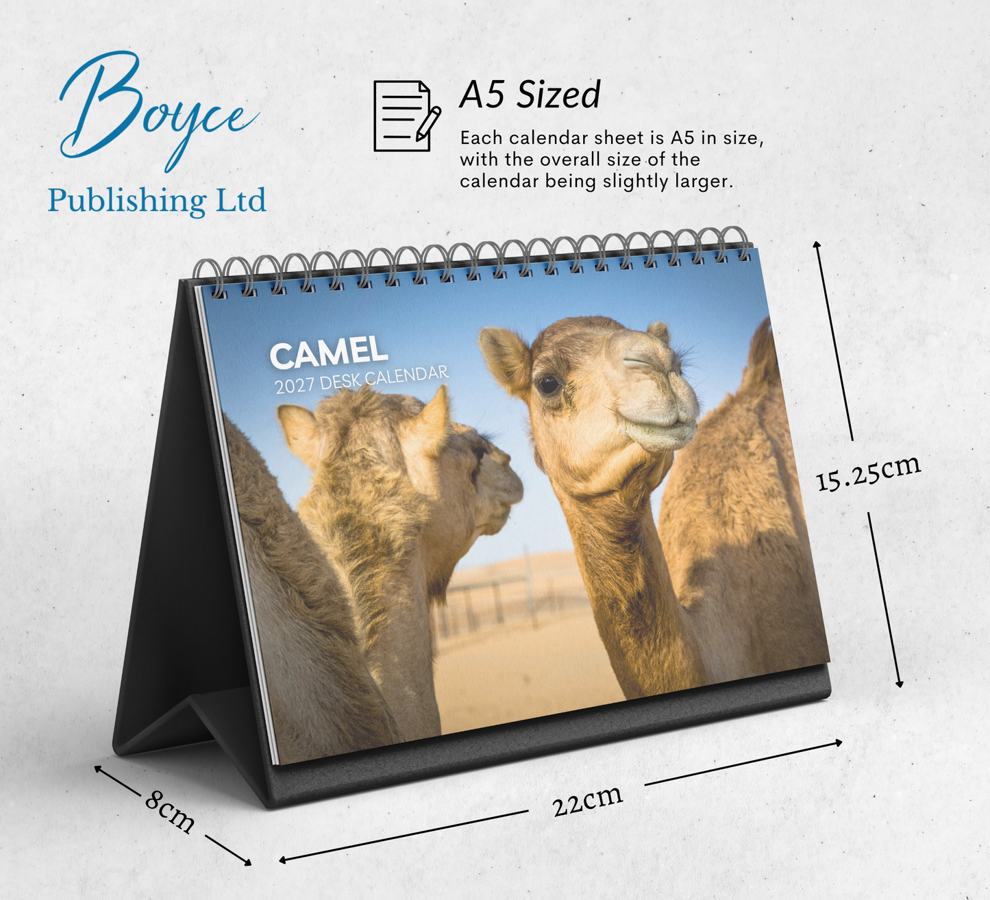 Camel Desk Calendar 2027-2028