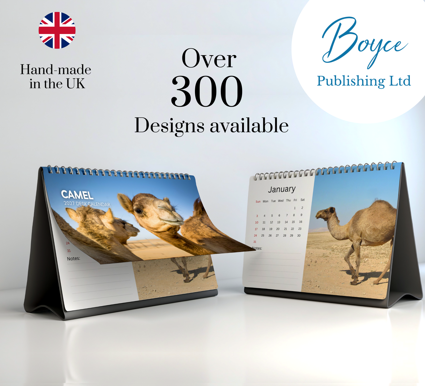 Camel Desk Calendar 2027-2028