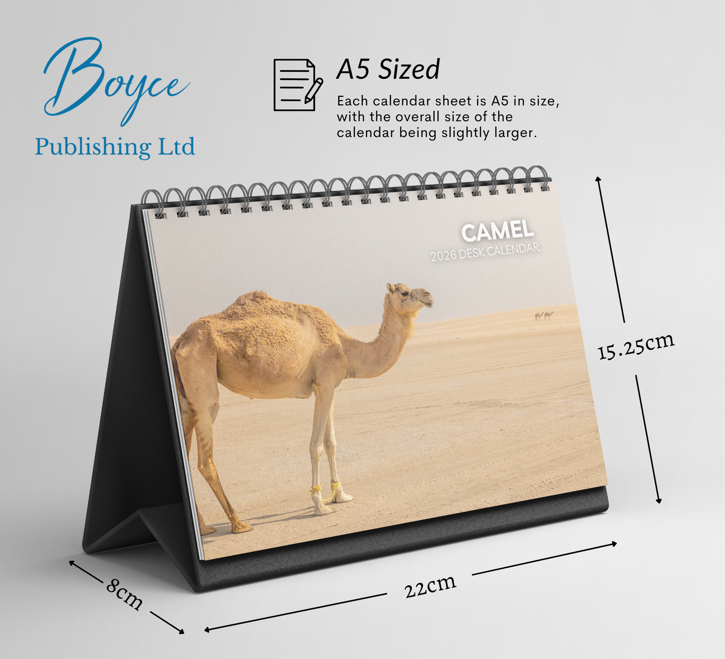 Camel Desk Calendar 2026-2027