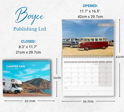 Camper Van Calendar 2027
