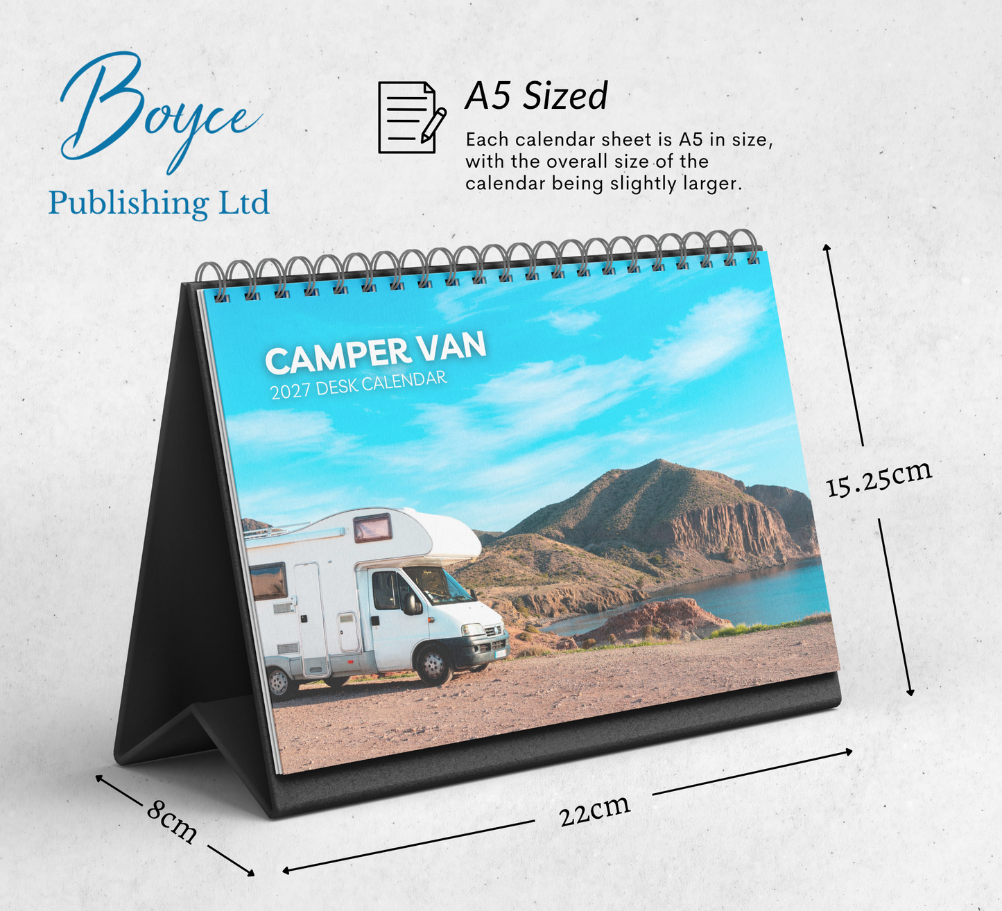 Camper Van Desk Calendar 2027-2028